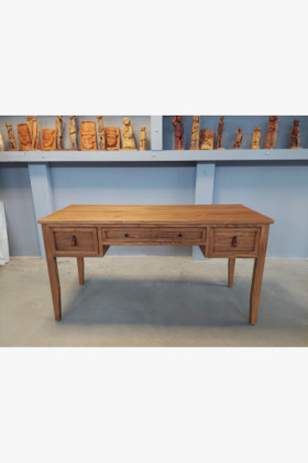 Masívny písací stôl z borovicového dreva - outlet